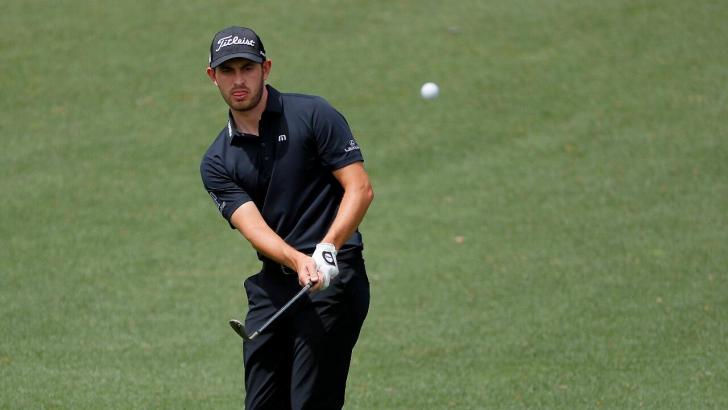Patrick Cantlay chips at Augusta